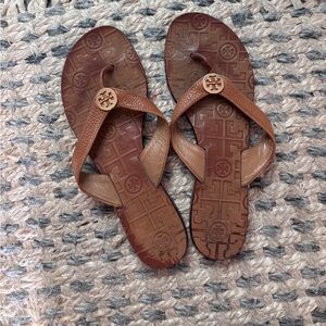 Tory Burch Tan Leather Sandals